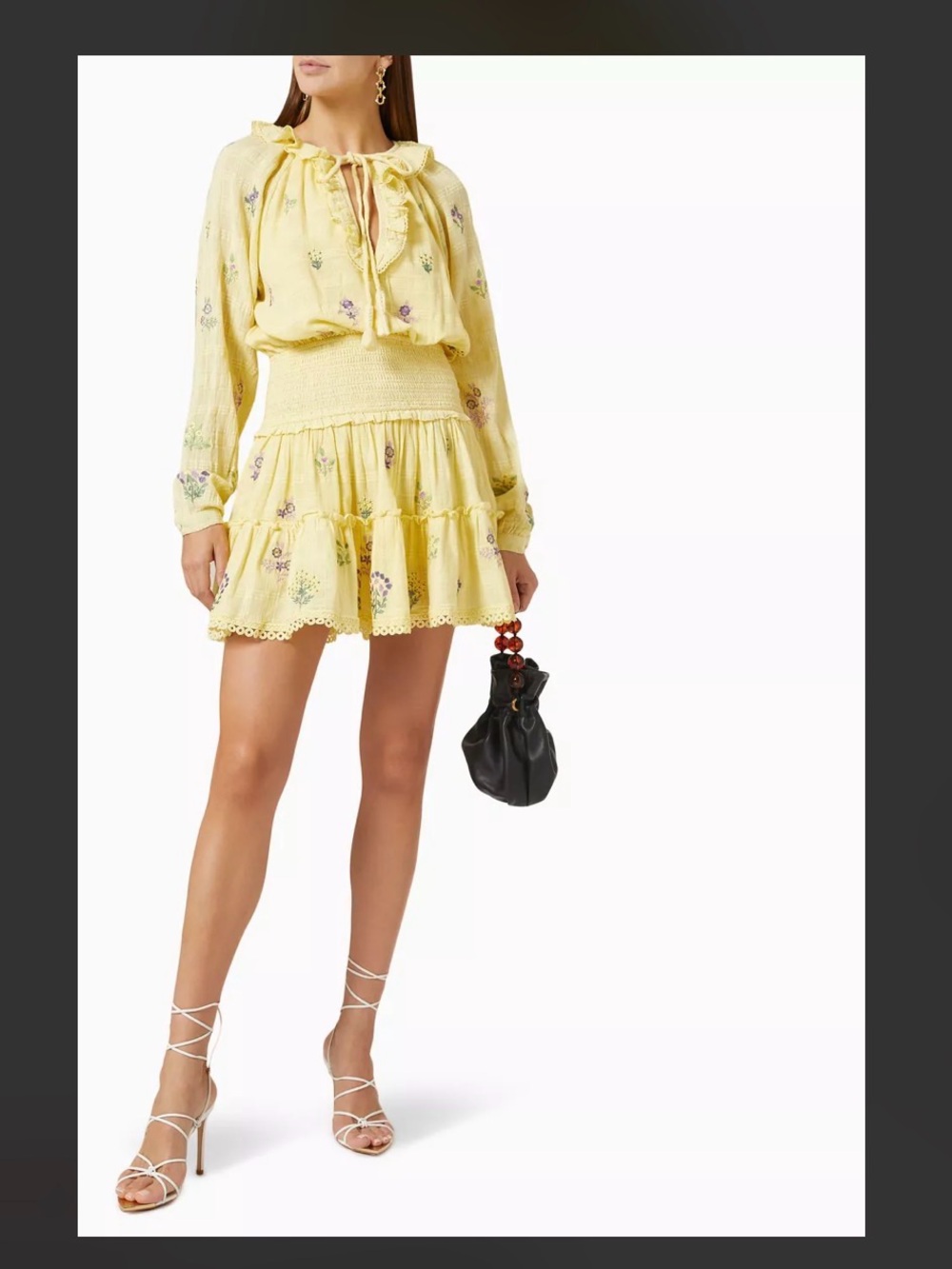Sold out! HEMANT & NANDITA Mara Mini Dress in Cotton Gauze Sz XS